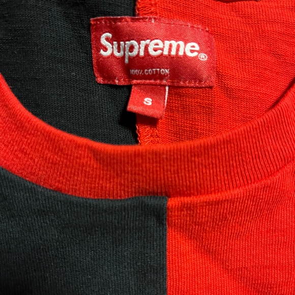 Supreme Split Tee, Great Condition, Size Small - Picture 2 of 3